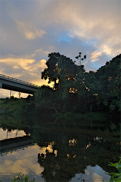 HDR photo of the river at dawn