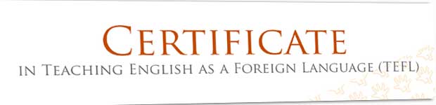 TEFL certificate