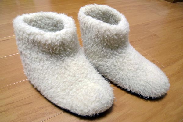 Merino wool slippers