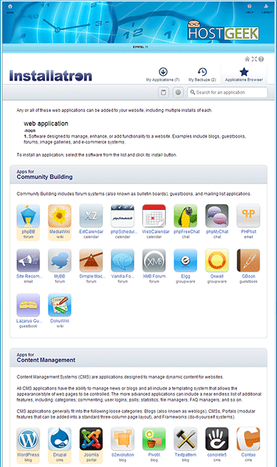 cPanel X preview screenshot